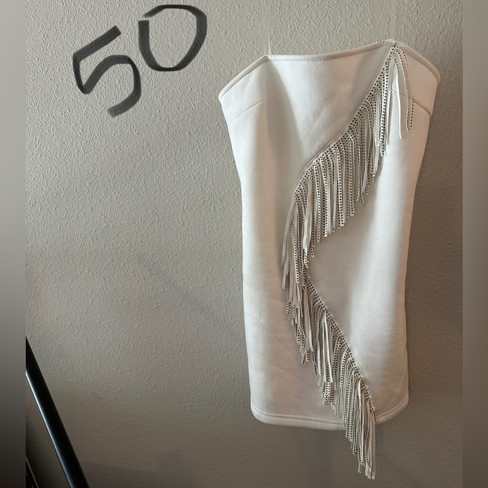 White bachelorette dress